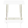 Folding white plastic garden table 45x43x50 cm by vidaXL, Garden tables - Ref: Foro24-48808, Price: 41,54 €, Discount: %