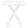 Folding white plastic garden table 45x43x50 cm by vidaXL, Garden tables - Ref: Foro24-48808, Price: 41,54 €, Discount: %