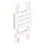 Mesa plegable de jardín plástico blanco 45x43x50 cm de vidaXL, Mesas de jardín - Ref: Foro24-48808, Precio: 38,72 €, Descuent...