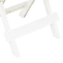 Folding white plastic garden table 45x43x50 cm by vidaXL, Garden tables - Ref: Foro24-48808, Price: 41,54 €, Discount: %