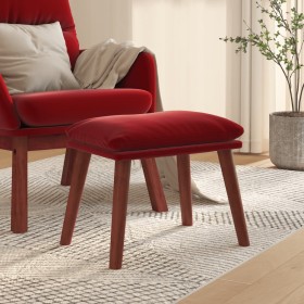 Red wine velvet footrest 45x29.5x35 cm by vidaXL, Ottomans - Ref: Foro24-341473, Price: 44,07 €, Discount: %