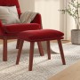 Red wine velvet footrest 45x29.5x35 cm by vidaXL, Ottomans - Ref: Foro24-341473, Price: 44,06 €, Discount: %