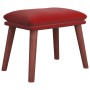 Red wine velvet footrest 45x29.5x35 cm by vidaXL, Ottomans - Ref: Foro24-341473, Price: 44,06 €, Discount: %