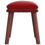 Red wine velvet footrest 45x29.5x35 cm by vidaXL, Ottomans - Ref: Foro24-341473, Price: 44,06 €, Discount: %