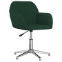 Silla de oficina giratoria de tela verde oscuro de vidaXL, Sillas de oficina - Ref: Foro24-344717, Precio: 84,98 €, Descuento: %