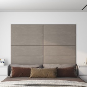 Wall panels 12 pcs light gray velvet 90x30 cm 3.24 m² by vidaXL, Wall covering - Ref: Foro24-343919, Price: 89,99 €, Discount: %