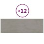 Wall panels 12 pcs light gray velvet 90x30 cm 3.24 m² by vidaXL, Wall covering - Ref: Foro24-343919, Price: 95,48 €, Discount: %