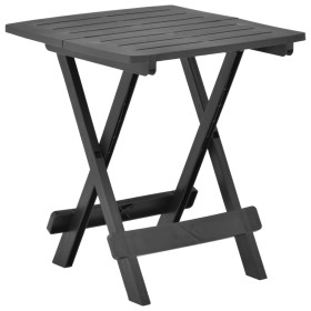 Mesa plegable de jardín plástico gris antracita 45x43x50 cm de vidaXL, Mesas de jardín - Ref: Foro24-48810, Precio: 38,67 €, ...