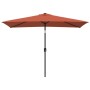 Garden umbrella with metal pole 300x200 cm terracotta by vidaXL, Umbrellas - Ref: Foro24-44504, Price: 62,77 €, Discount: %