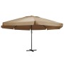 Garden umbrella with taupe gray aluminum pole 600 cm by vidaXL, Umbrellas - Ref: Foro24-47373, Price: 304,06 €, Discount: %