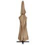 Garden umbrella with taupe gray aluminum pole 600 cm by vidaXL, Umbrellas - Ref: Foro24-47373, Price: 304,06 €, Discount: %