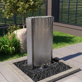 Silver stainless steel garden fountain 60.2x37x122.1 cm by vidaXL, Fountains and waterfalls - Ref: Foro24-48095, Price: 488,9...