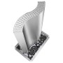 Silver stainless steel garden fountain 60.2x37x122.1 cm by vidaXL, Fountains and waterfalls - Ref: Foro24-48095, Price: 492,9...