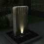 Silberner Gartenbrunnen aus Edelstahl, 60,2 x 37 x 122,1 cm von vidaXL, Brunnen und Wasserfälle - Ref: Foro24-48095, Preis: 4...