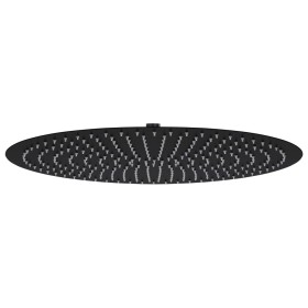 Black round stainless steel rain shower head 50 cm by vidaXL, shower heads - Ref: Foro24-147694, Price: 116,81 €, Discount: %