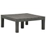 Mesa de jardín de plástico gris antracita 78x78x31 cm de vidaXL, Mesas de jardín - Ref: Foro24-48828, Precio: 104,57 €, Descu...