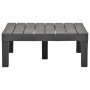 Mesa de jardín de plástico gris antracita 78x78x31 cm de vidaXL, Mesas de jardín - Ref: Foro24-48828, Precio: 104,57 €, Descu...