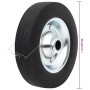 Steel and solid rubber jockey wheel wheel Ø20x5 cm by vidaXL, Trailers for goods and transport - Ref: Foro24-152243, Price: 1...