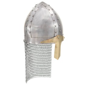 Replica of an ancient silver-plated LARP knight's helmet by vidaXL, Collectible weapons - Ref: Foro24-286222, Price: 51,97 €,...