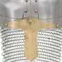 Replik antiker LARP Stahl antiker Kreuzritter Ritterhelm versilberter Stahl von vidaXL, Sammelwaffen - Ref: Foro24-286222, Pr...