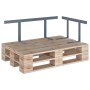 Respaldo para sofá palets hierro 110 cm gris claro de vidaXL, Accesorios para muebles de jardín - Ref: Foro24-315791, Precio:...