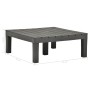 Mesa de jardín de plástico gris antracita 78x78x31 cm de vidaXL, Mesas de jardín - Ref: Foro24-48828, Precio: 104,57 €, Descu...