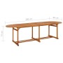 Mesa de comedor jardín 280x90x75 cm madera maciza de acacia de vidaXL, Mesas de jardín - Ref: Foro24-315950, Precio: 302,90 €...