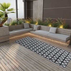 Black PP outdoor rug 80x250 cm by vidaXL, Outdoor protectors - Ref: Foro24-317006, Price: 25,99 €, Discount: %