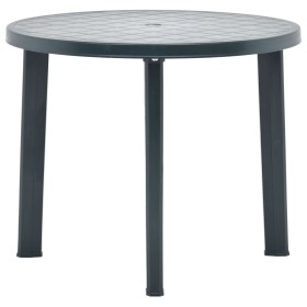 Green plastic garden table 89 cm by vidaXL, Garden tables - Ref: Foro24-48806, Price: 87,81 €, Discount: %