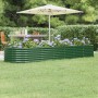 Green powder coated steel flower bed planter 296x80x36 cm by vidaXL, Pots and planters - Ref: Foro24-318923, Price: 63,69 €, ...