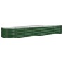 Green powder coated steel flower bed planter 296x80x36 cm by vidaXL, Pots and planters - Ref: Foro24-318923, Price: 63,69 €, ...