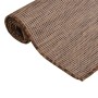 Alfombra de exterior de tejido plano marrón 80x250 cm de vidaXL, Alfombras - Ref: Foro24-340786, Precio: 35,57 €, Descuento: %