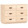 Solid pine wood sideboard 100x40x75 cm by vidaXL, Sideboards - Ref: Foro24-820142, Price: 141,49 €, Discount: %