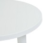 Mesa de jardín de plástico blanco 89 cm de vidaXL, Mesas de jardín - Ref: Foro24-48805, Precio: 96,99 €, Descuento: %