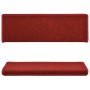 Alfombras de peldaños de escalera 15 uds rojo 65x21x4 cm de vidaXL, Alfombrillas para escalones - Ref: Foro24-134572, Precio:...