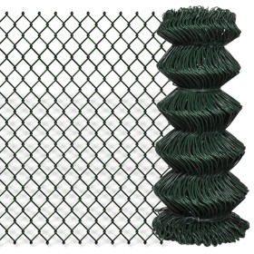 Green steel wire mesh fence 0.8x25 m by vidaXL, fence panels - Ref: Foro24-140348, Price: 76,07 €, Discount: %