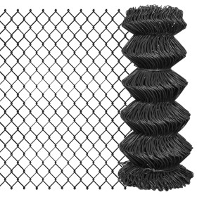 Gray steel wire mesh fence 25x0.8 m by vidaXL, fence panels - Ref: Foro24-142428, Price: 68,99 €, Discount: %