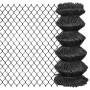 Gray steel wire mesh fence 25x0.8 m by vidaXL, fence panels - Ref: Foro24-142428, Price: 71,33 €, Discount: %