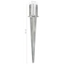 Ground spikes 2 units silver galvanized steel 10x76 cm by vidaXL, Spikes for anchoring in the ground - Ref: Foro24-145431, Pr...