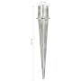 Ground spikes 2 units silver galvanized steel 12x91 cm by vidaXL, Spikes for anchoring in the ground - Ref: Foro24-145433, Pr...