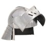 Réplica de casco de caballero medieval antiguo LARP acero plata de vidaXL, Armas coleccionables - Ref: Foro24-286215, Precio:...