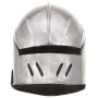 Réplica de casco de caballero medieval antiguo LARP acero plata de vidaXL, Armas coleccionables - Ref: Foro24-286215, Precio:...