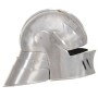 Réplica de casco de caballero medieval antiguo LARP acero plata de vidaXL, Armas coleccionables - Ref: Foro24-286215, Precio:...