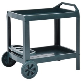 Carrito de bebidas plástico verde 69x53x72 cm de vidaXL, Carros de cocina y comedor - Ref: Foro24-48812, Precio: 103,99 €, De...