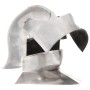 Réplica de casco de caballero medieval antiguo LARP acero plata de vidaXL, Armas coleccionables - Ref: Foro24-286220, Precio:...