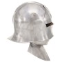 Réplica de casco de caballero medieval antiguo LARP acero plata de vidaXL, Armas coleccionables - Ref: Foro24-286220, Precio:...