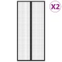 Mosquito nets for doors magnetic block 2 pcs black 210x90 cm by vidaXL, Mosquito nets for windows - Ref: Foro24-314686, Price...