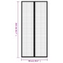 Mosquito nets for doors magnetic block 2 pcs black 210x90 cm by vidaXL, Mosquito nets for windows - Ref: Foro24-314686, Price...