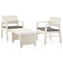 Garden furniture set 3 pieces white plastic by vidaXL, Garden sets - Ref: Foro24-48823, Price: 160,68 €, Discount: %