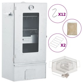 Horno ahumador de BBQ con generador humo frío acero galvanizado de vidaXL, Barbacoas - Ref: Foro24-3200755, Precio: 170,99 €,...